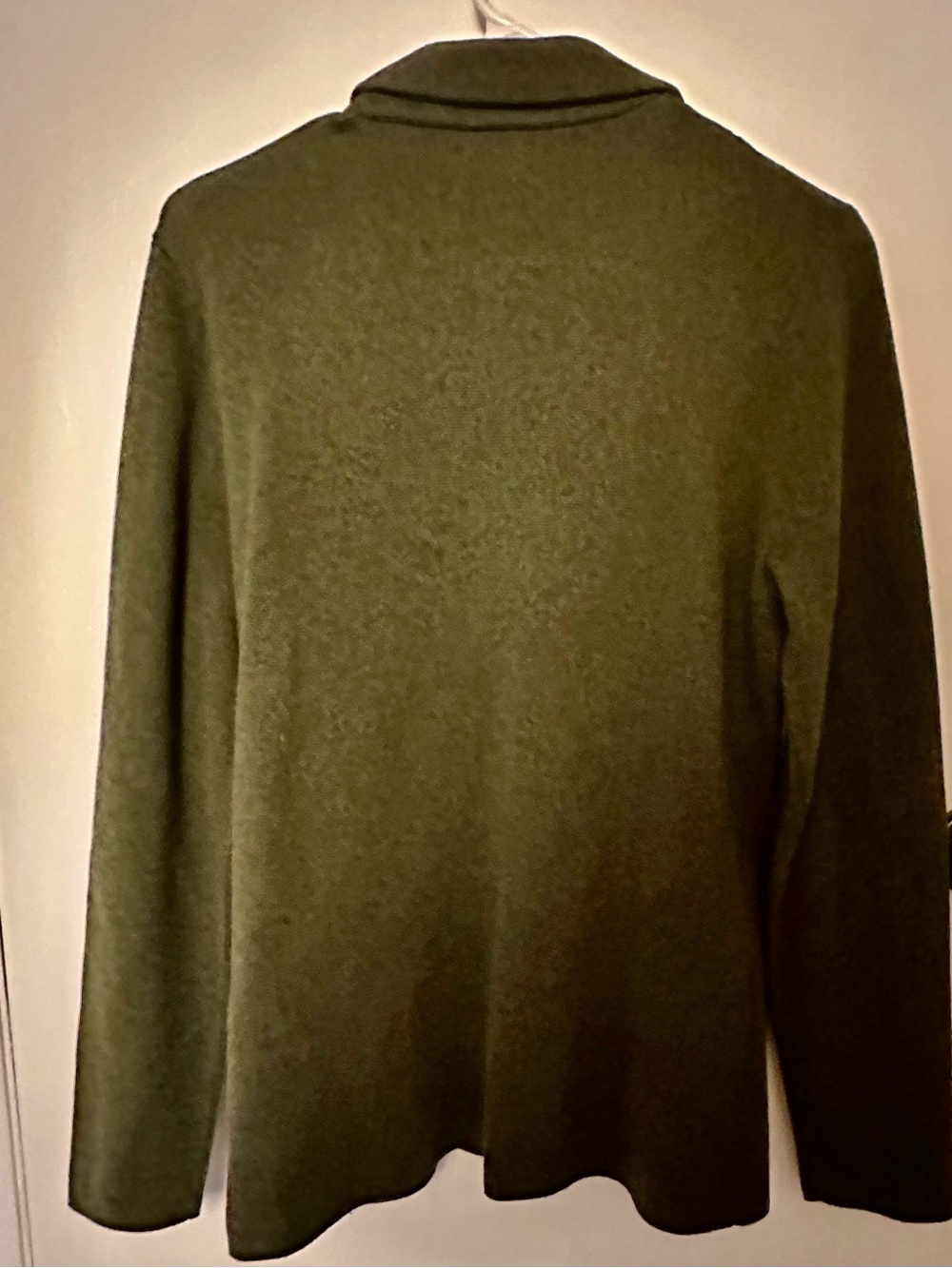 J. Crew Factory “Frosty Olive” Knit Sweater Blazer, NWT, size medium - Picture 4 of 5